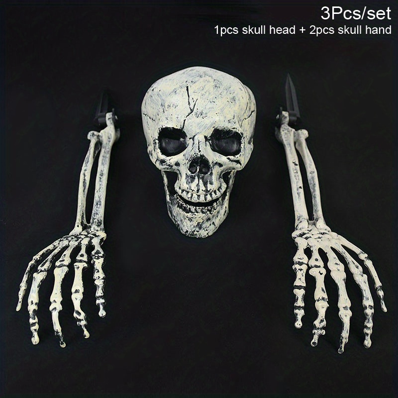 Halloween Schädel Realistisch Aussehende Schädel Menschliches Skelett Kopf  Schädel für Halloween Bar Hause Tisch Dekoration - AliExpress