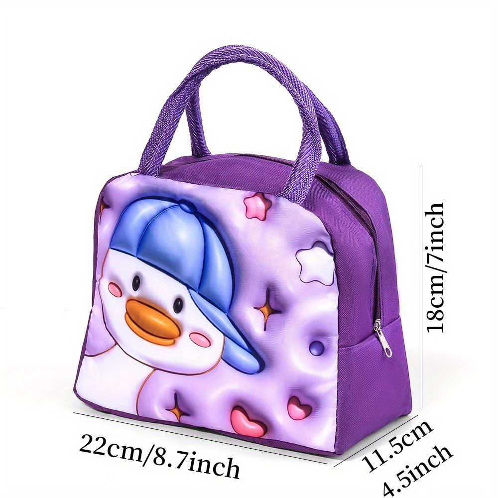 Cute 3d Printed Lunch Bag Ice Pack Multifunctional Outdoor - Temu