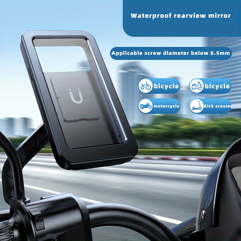 Soporte 360 ​​° Espejo Retrovisor Bicicleta Soporte Celular - Temu