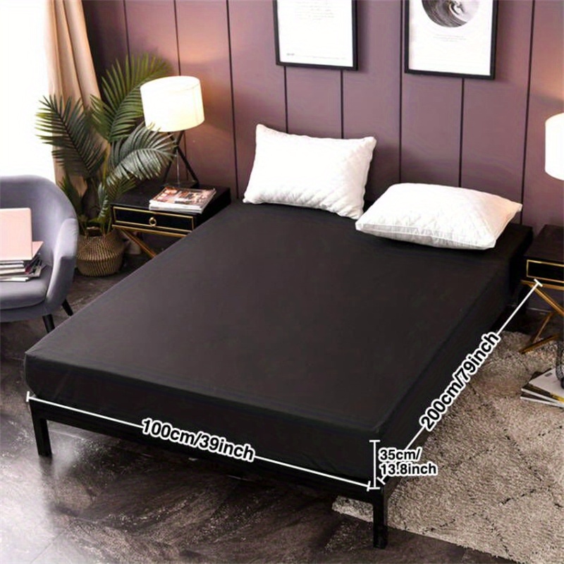 Waterproof Fitted Sheet Soft Comfortable Solid Bedding