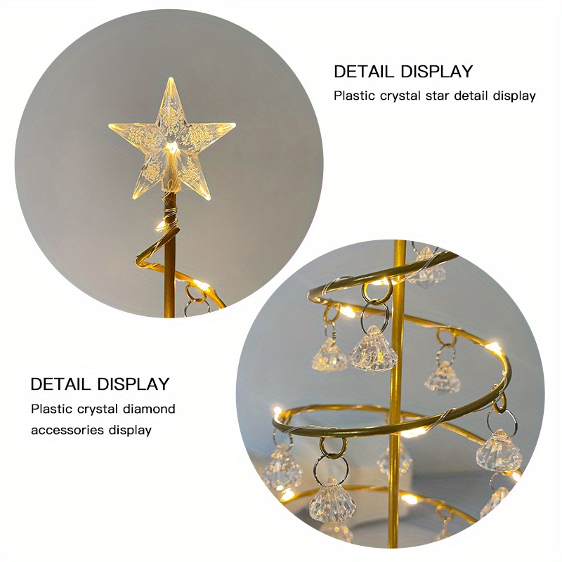 1pc christmas crystal decorative lights for indoor outdoor major merchant super hotel bar table lights decorative lights bedroom decorative lights holiday atmosphere decorative lights battery not included details 4