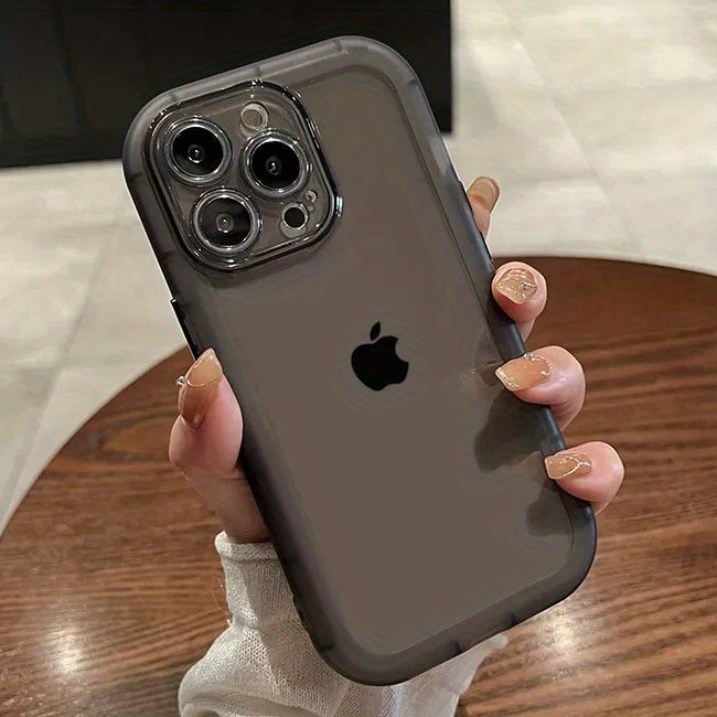 Durable iPhone 11 Transparent Silicone Matt Black Case