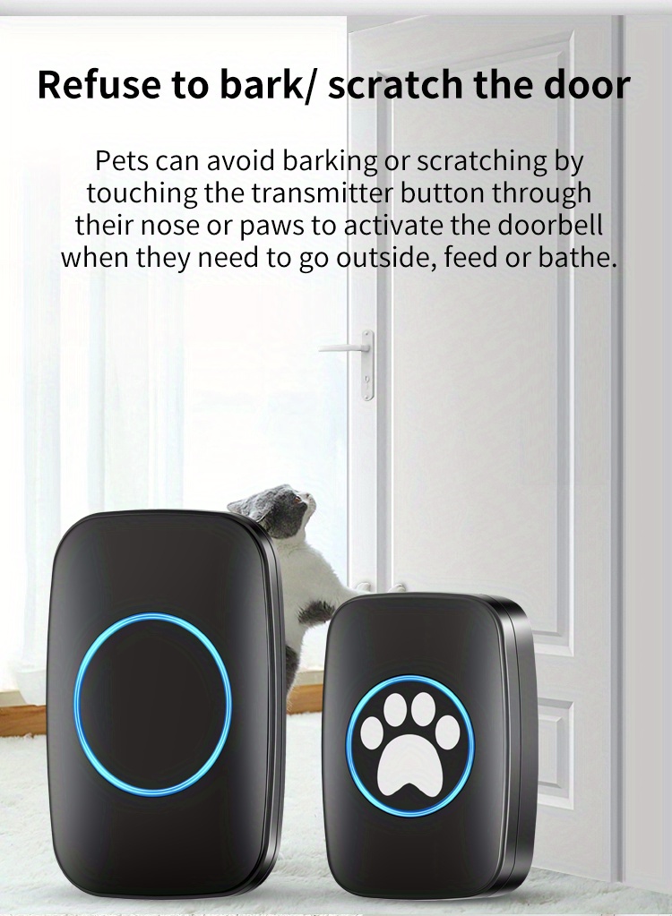 Wireless Pet Door Bell Doggie Doorbells Potty Training Temu