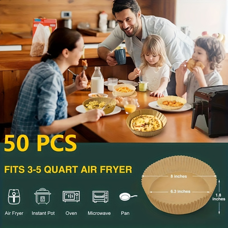 Kitcheniva Disposable Paper Air Fryer Liners 150 Pcs, Pack of 150 - Fred  Meyer