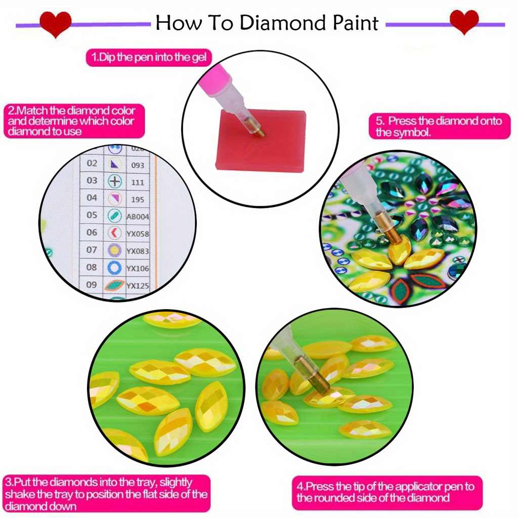 5d Full Diamond Diy Diamond Art Coaster Set With Holder - Temu