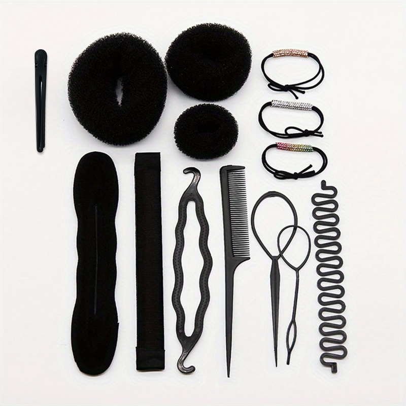 Hair Styling Accessories Kit Set Bun Maker Braid Tool DIY Hair Styles