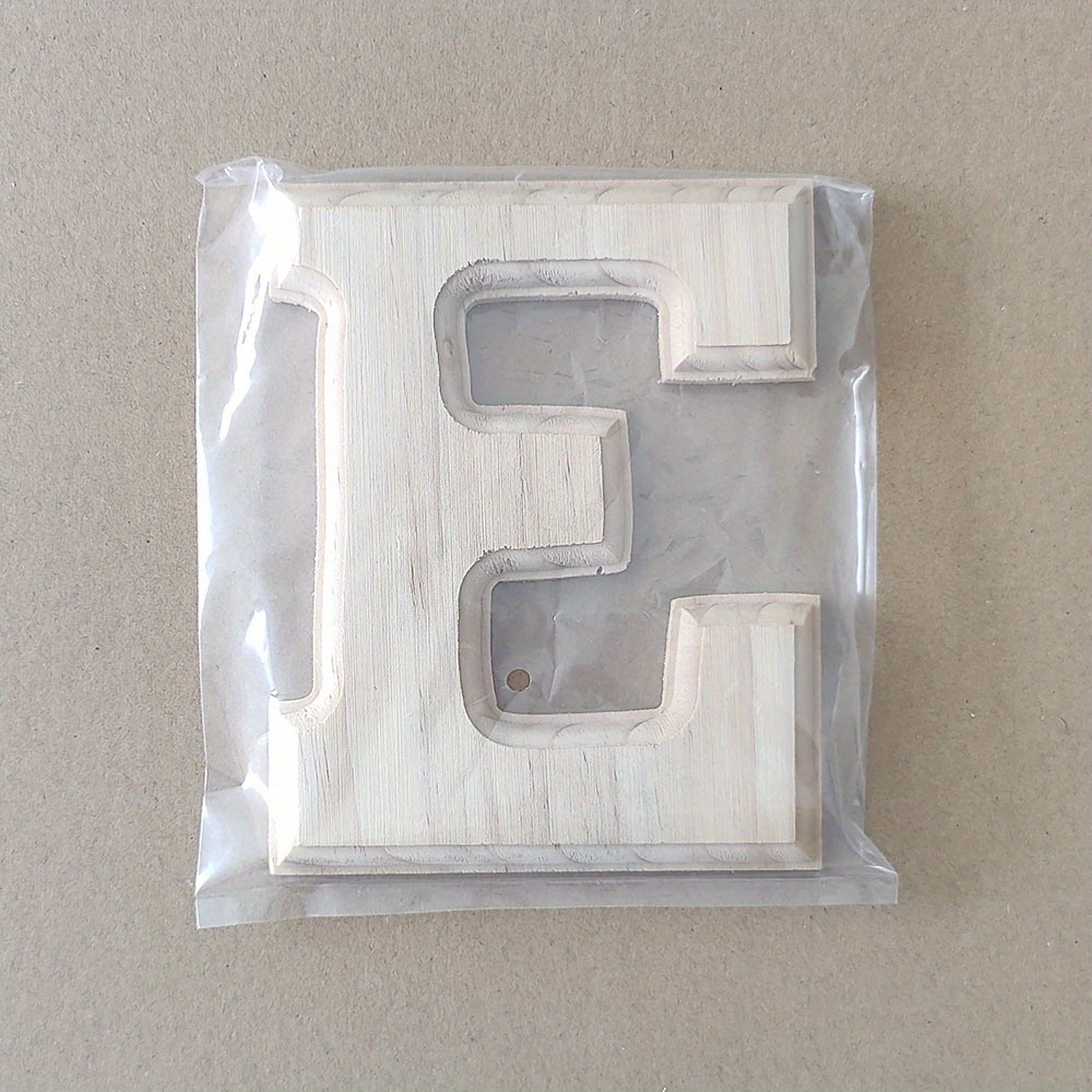 Wooden Letter E Wood Alphabet Letters For Crafts Wood - Temu