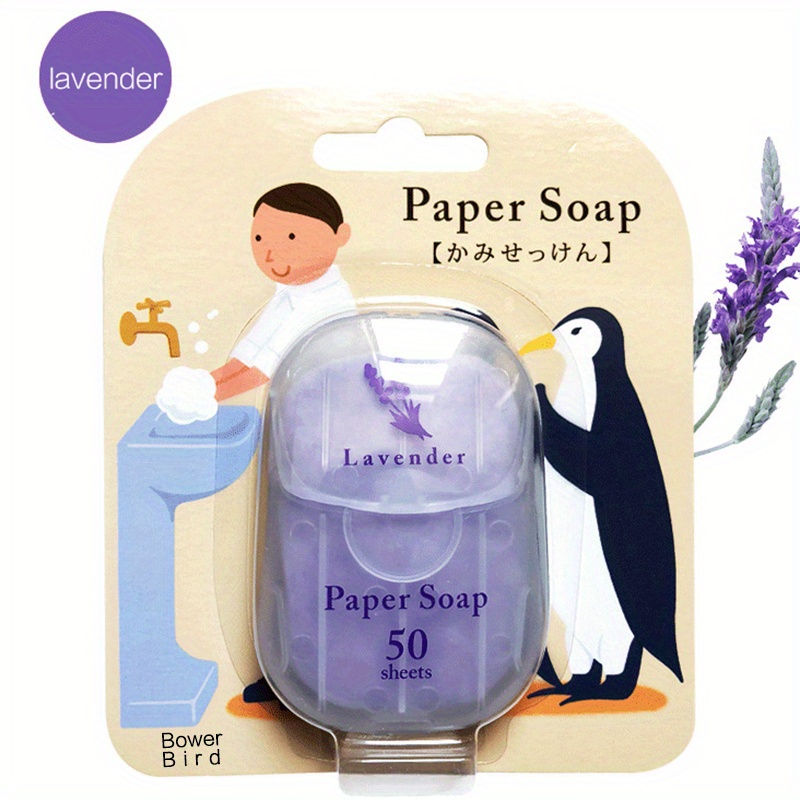 paper soap便携香皂片吸卡纸香皂6色6味50片一次性洗手旅行皂 商品详情 5