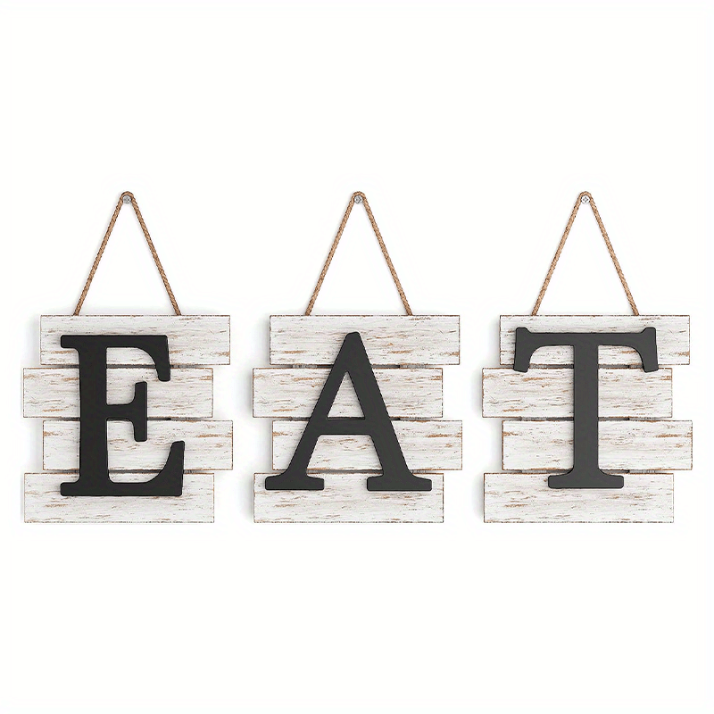 eat sign, large EAT sign, kitchen wall decor, kitchen eat sign, fixerupper  style kitchen sign, wooden eat sign, dining room eat wall art