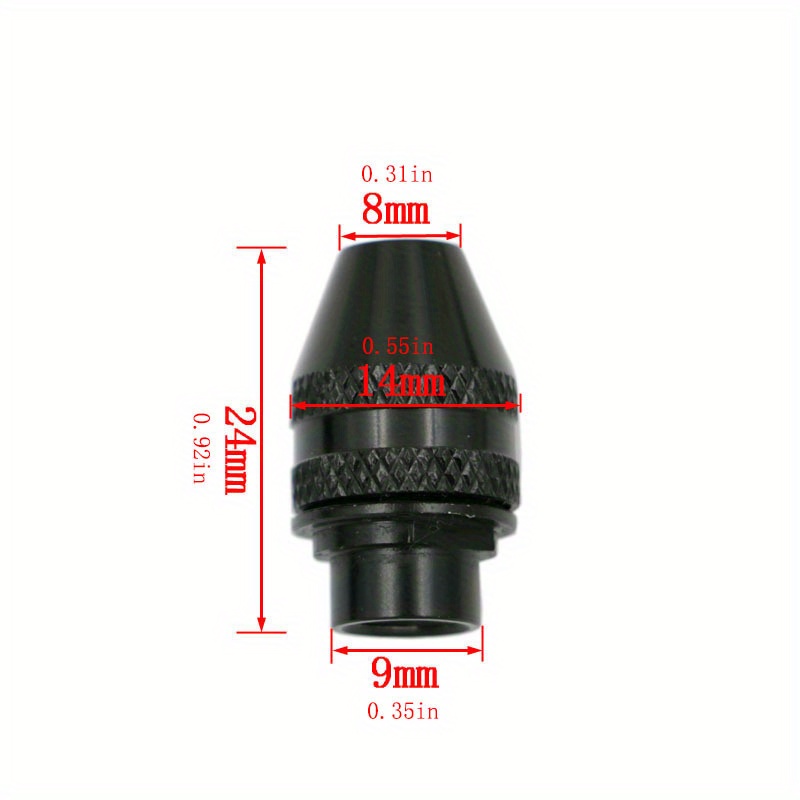 Mini Portabrocas de rosca M8/M7, accesorio para herramienta rotativa Dremel,  con tres mordazas de 0,5mm a 3,2mm