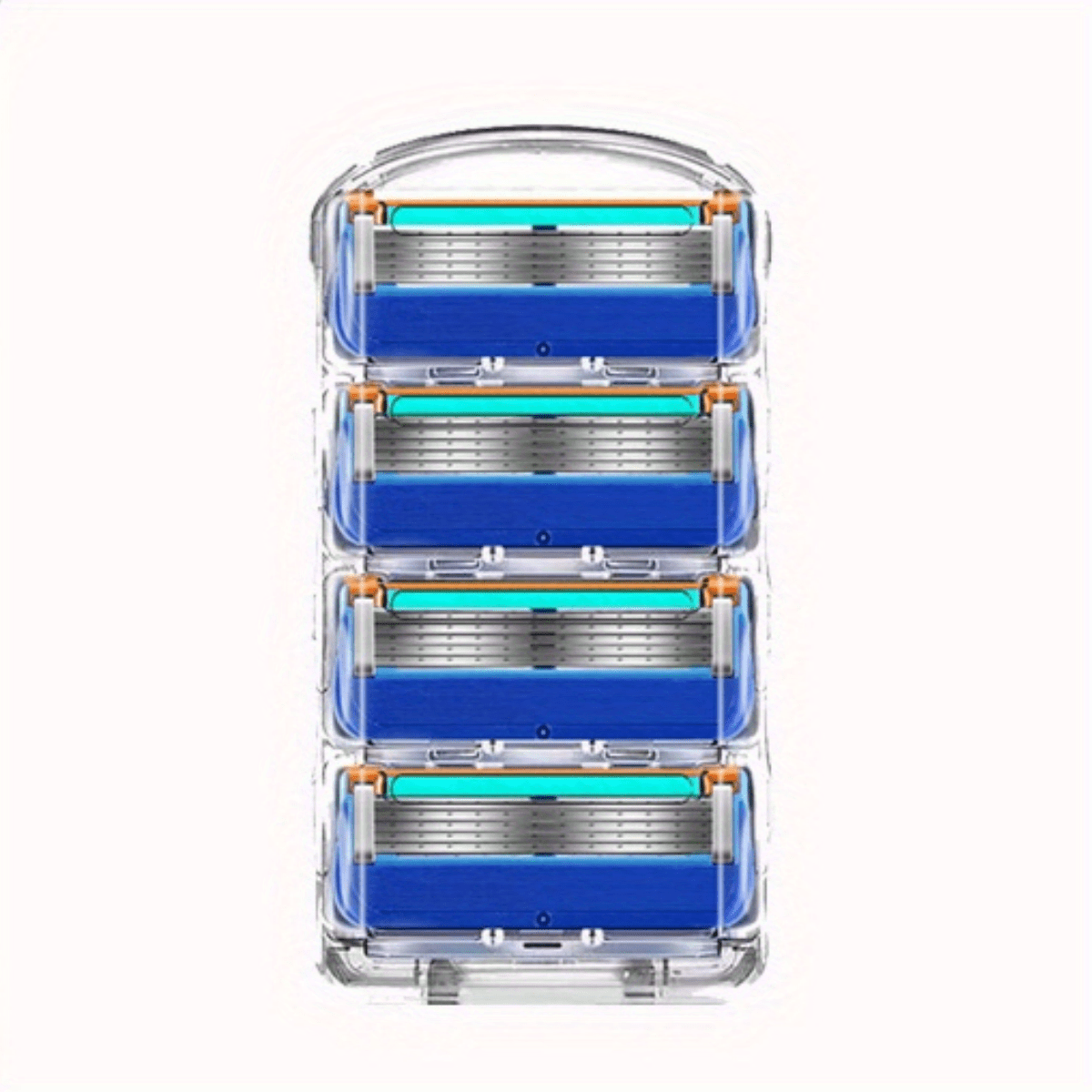 5 Layer Razor Blade Manual Beard Scraper Head Stainless Steel 4-36 Pcs