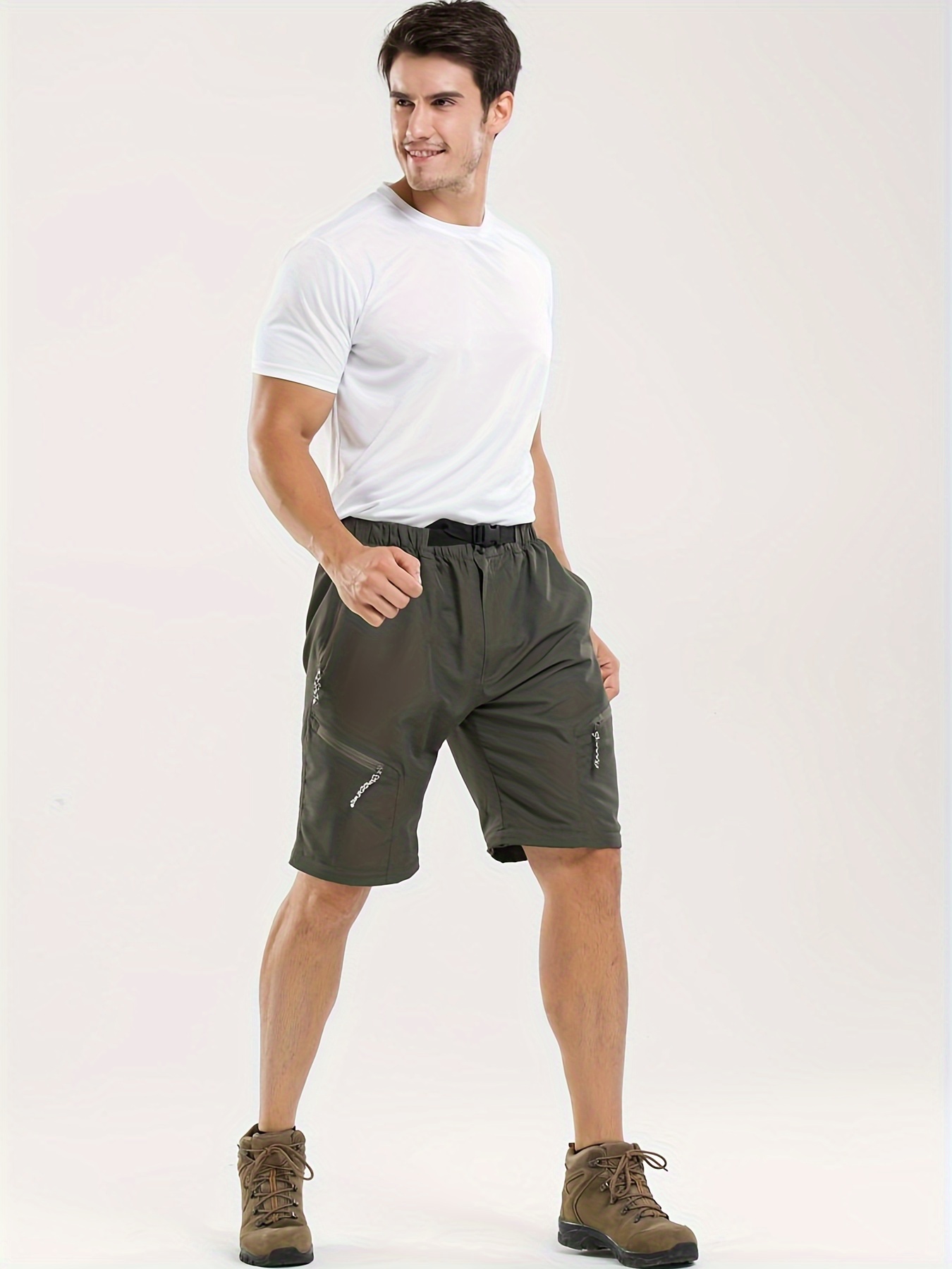 Men's Hiking Pants Multi Flap Pocket Quick Dry Convertible Temu