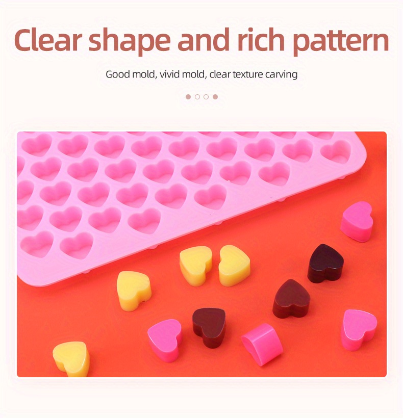 1pc mini gummy molds 55 518   heart silicone candy molds heart   trays great for gummies ice   jelly details 4