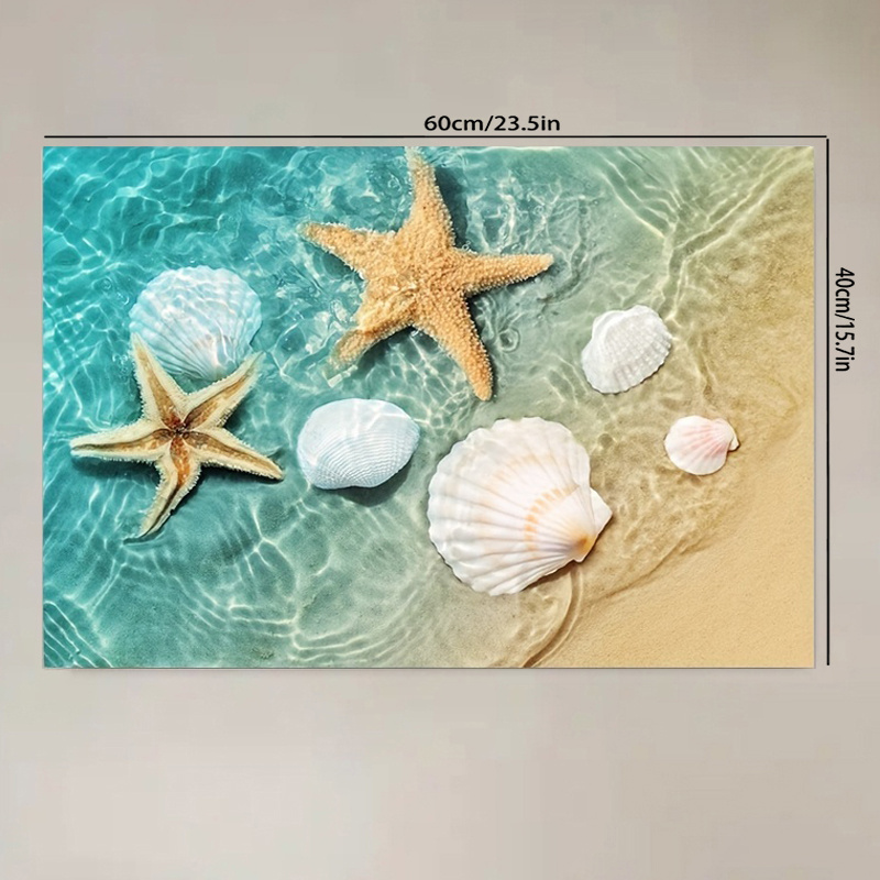 Sea Shell Starfish Pictures Home Wall Art Decor Ocean Beach - Temu