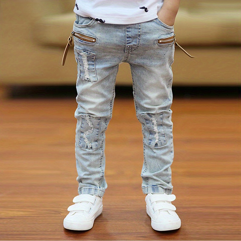 Boys Jeans Spring And Autumn 2024 New Japanese Cute Baby Denim