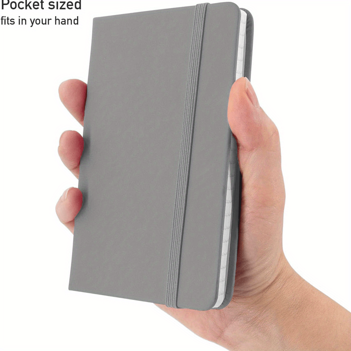  5 x 5 Square Handy Pocket Hardcover PU Leather