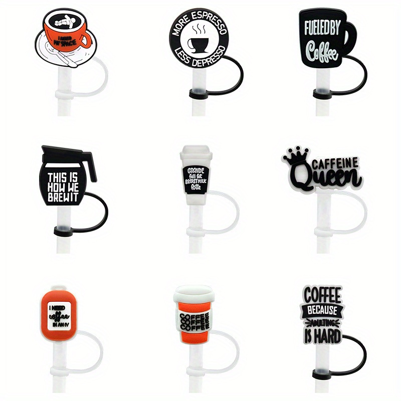 Cute Cartoon Reusable Drinking Straw Plugs - Perfect For Stanley Cup Straws!  - Temu