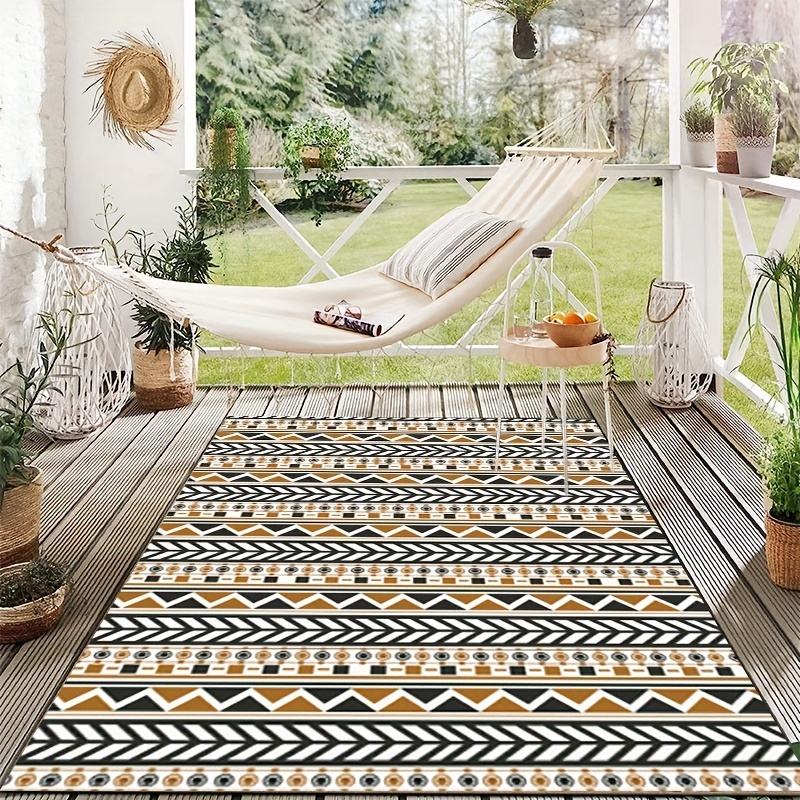 Outdoor Rug Waterproof Patio Mat Reversible Outside Mats - Temu