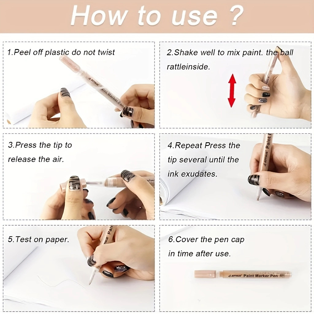 Skin Tones Art Markers Acrylic Paint Pens Skin Colors Face Temu