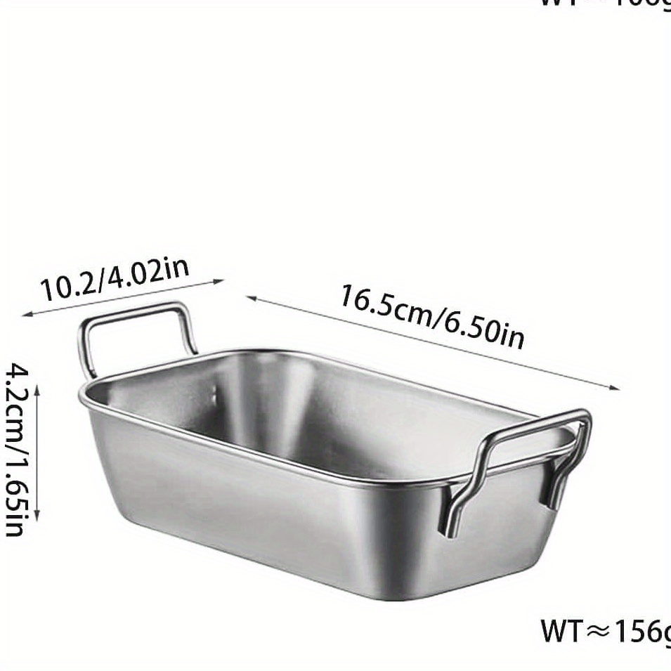 Stainless Steel Dual Food Tray, Black