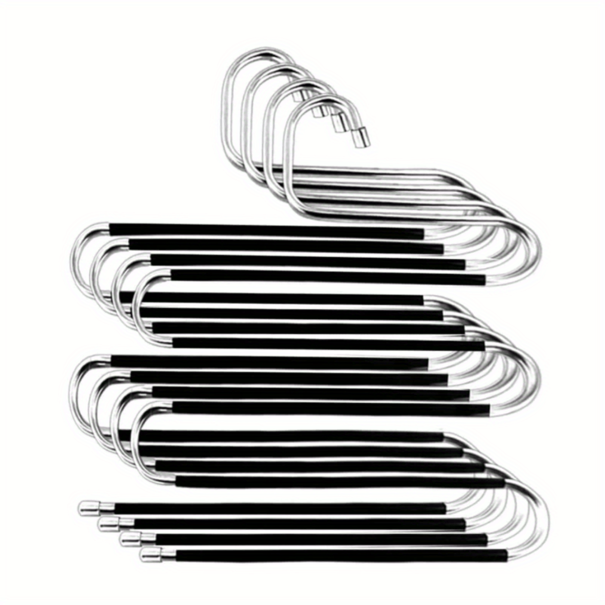 5 Layer Clothes Hanger Stainless Steel Non slip Pants Hanger Temu
