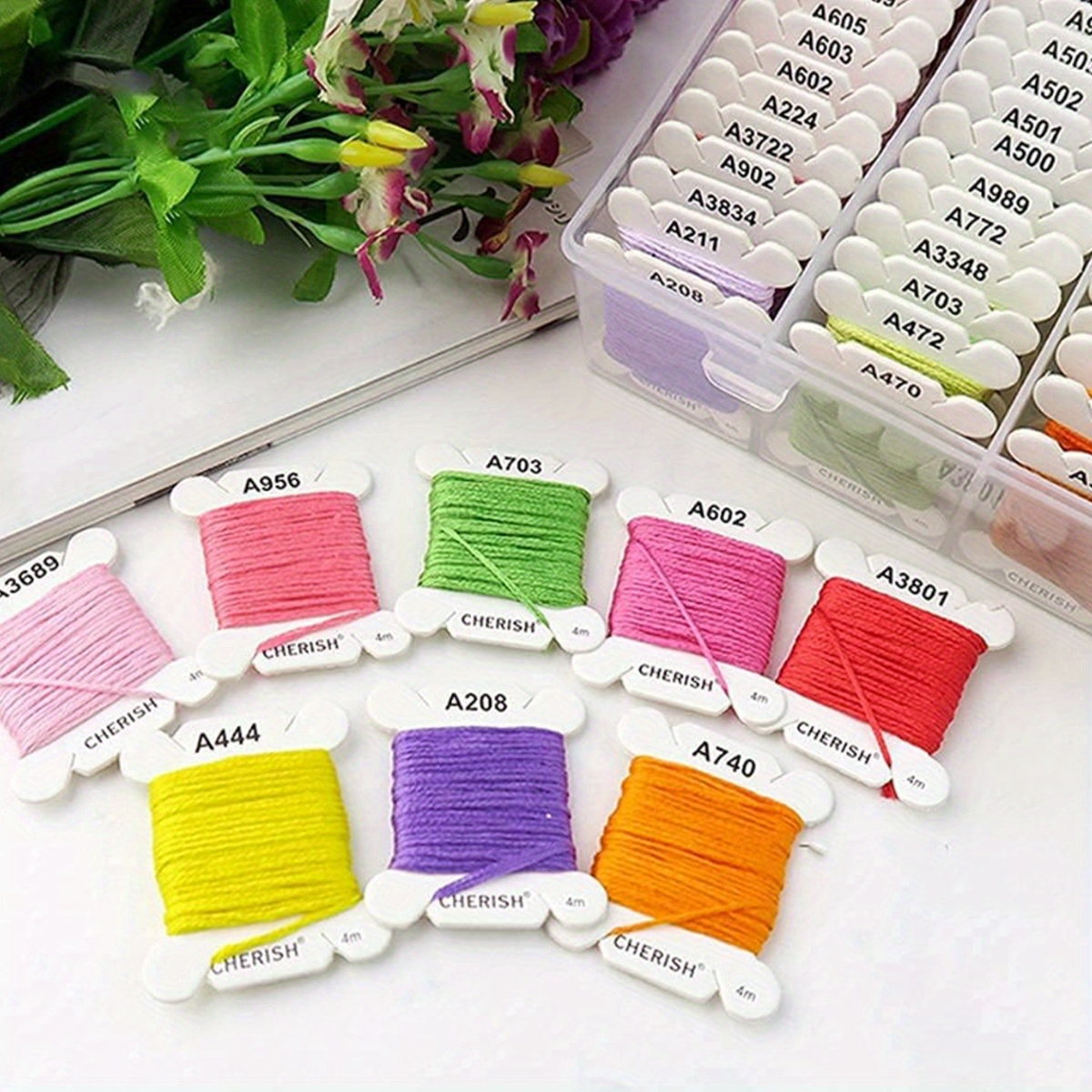 80/120 Colors Embroidery Yarn Set Embroidery Floss Cross Temu