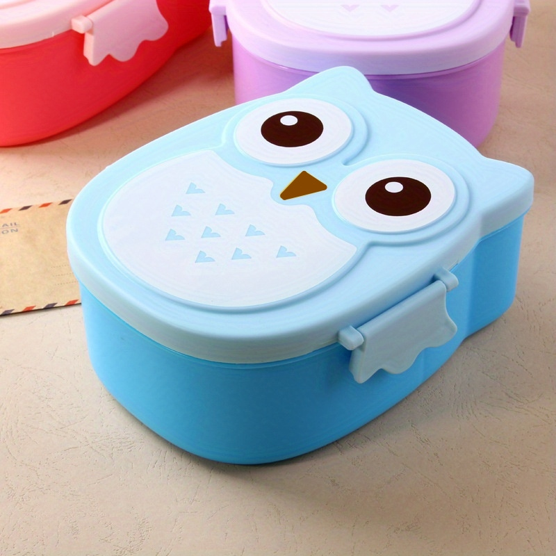 Owl Pattern Bento Box for Kids Cute Boys Lunch Box Girls Lunchbox