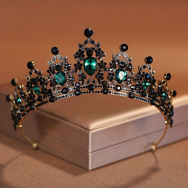 головная повязка в стиле барокко из кристаллов корона королева сплав ободок для волос женские свадебные аксессуары для волос детали 4