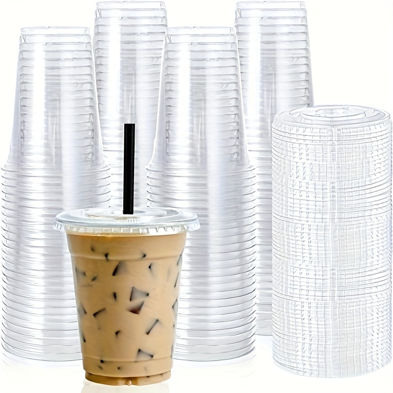 50 Count Clear Disposable To go Cups For Iced Coffee Cold - Temu United  Arab Emirates