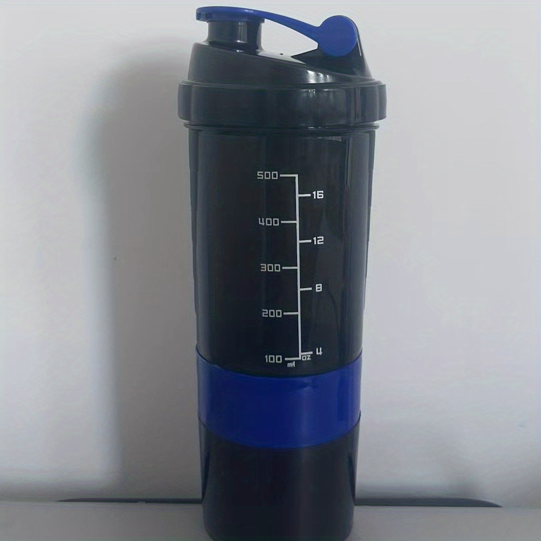 Shaker Bottle with Pill Organizer for Protein Powder Blender