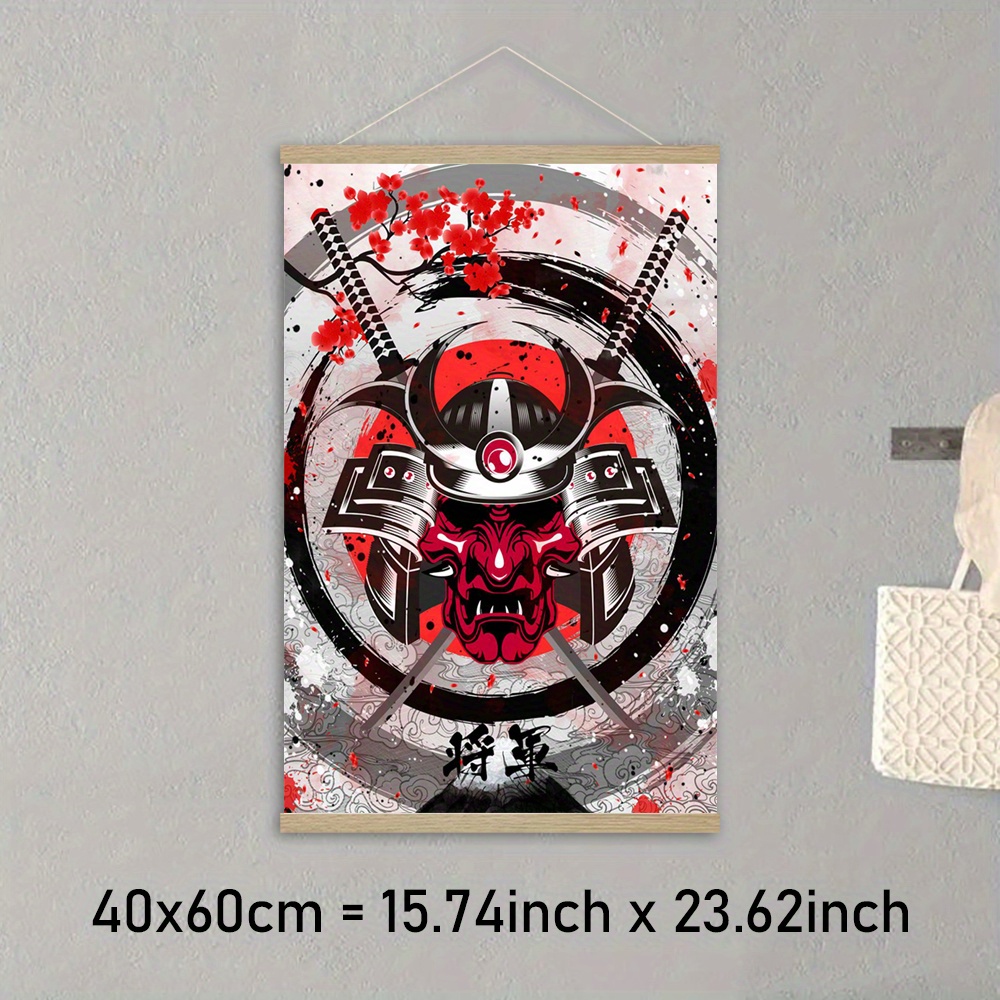 Poster Samurai half mask 