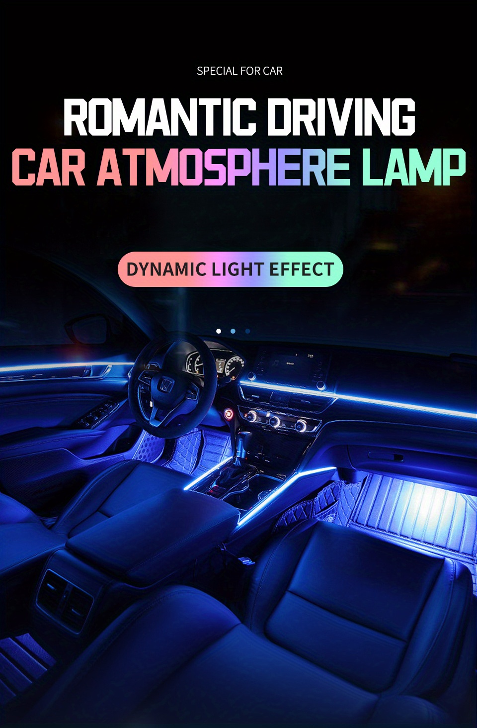 18 / 22 In 1 Streamer Car Ambient Lights RGB 213 64 Color LED