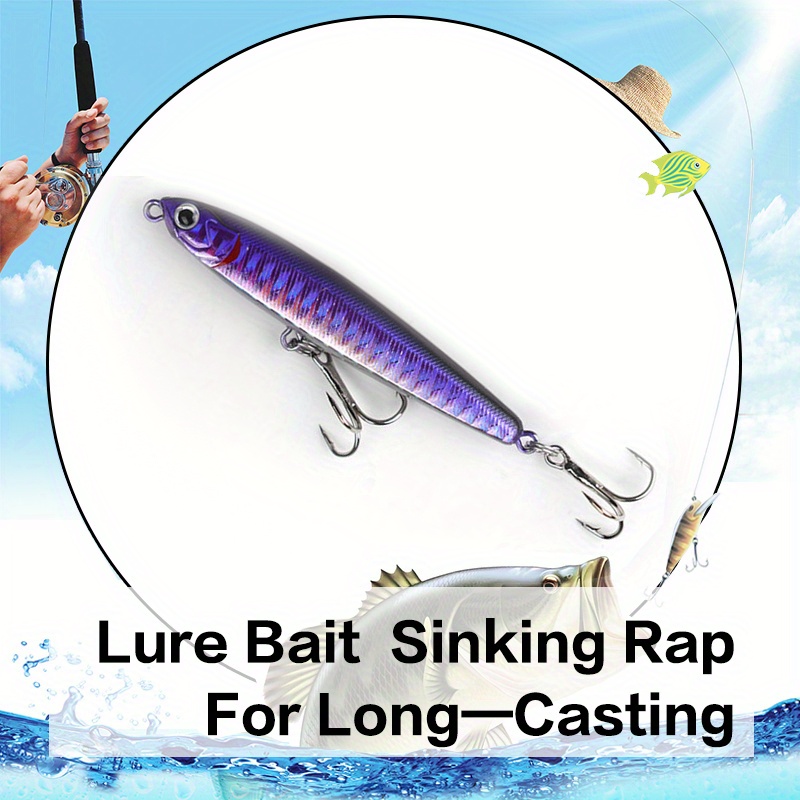 Artificial Pencil Fishing Lure Treble Hook Long casting - Temu