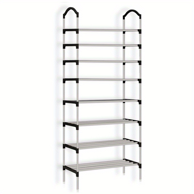 9 Tiers Shoe Rack Metal Shoe Storage Shelf Free Standing Large