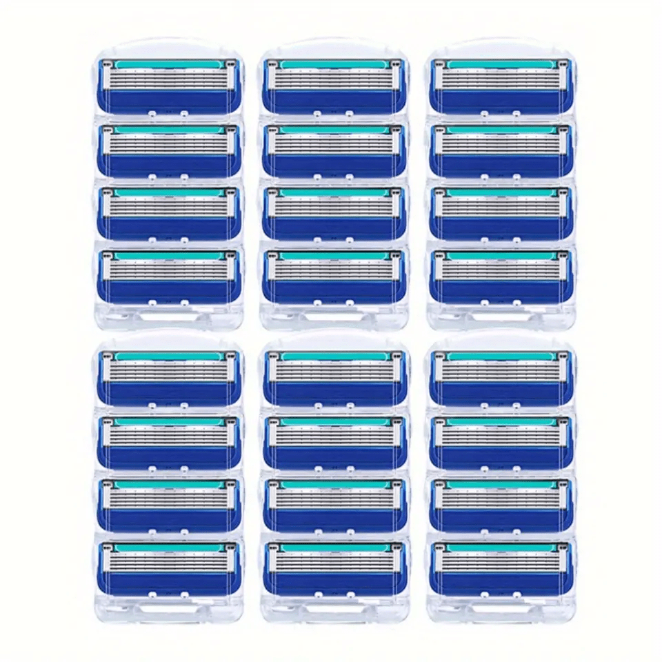 5 Layer Razor Blade Manual Beard Scraper Head Stainless Steel 4-36 Pcs