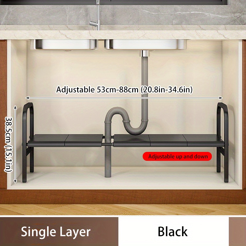 I shopped TONS of under sink organizers and most were cheap or too small to  maximize all the space. This organizer is… - deep enough to…