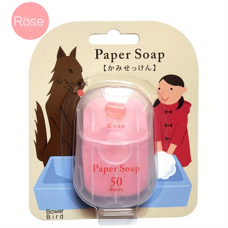 paper soap便携香皂片吸卡纸香皂6色6味50片一次性洗手旅行皂 商品详情 6