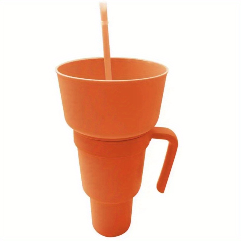 Portable 2 in 1 Beverage Cup And Snack Bowl Leakproof Design - Temu