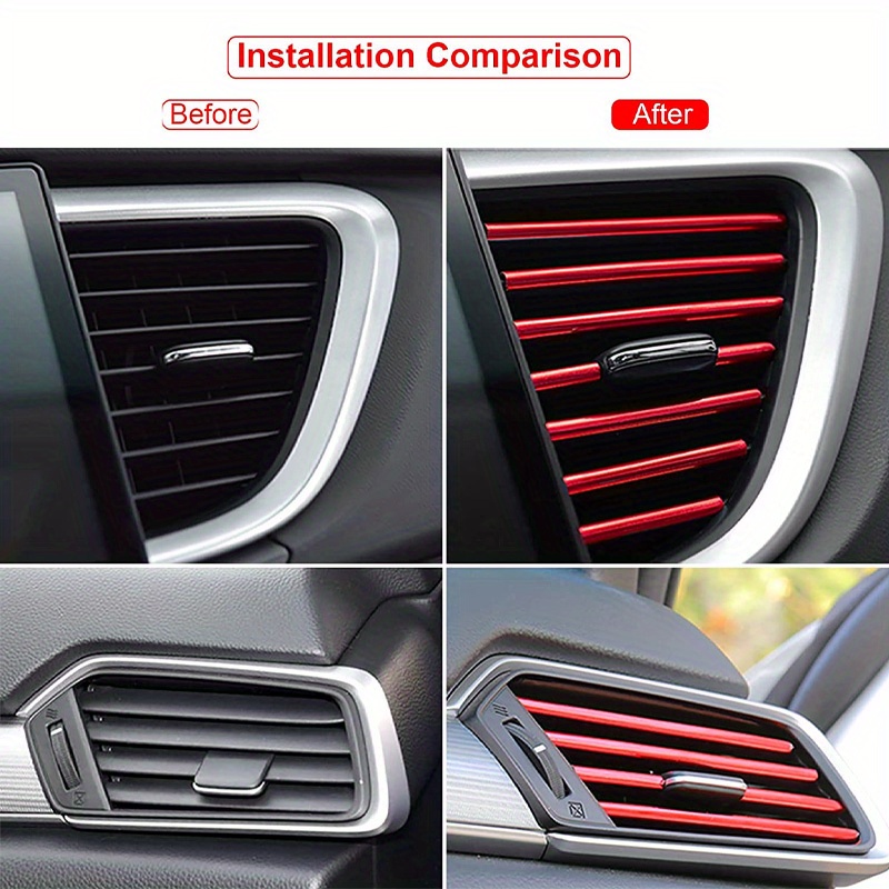 Car Air Conditioner Air Outlet Decorative Strips Bendable - Temu Norway