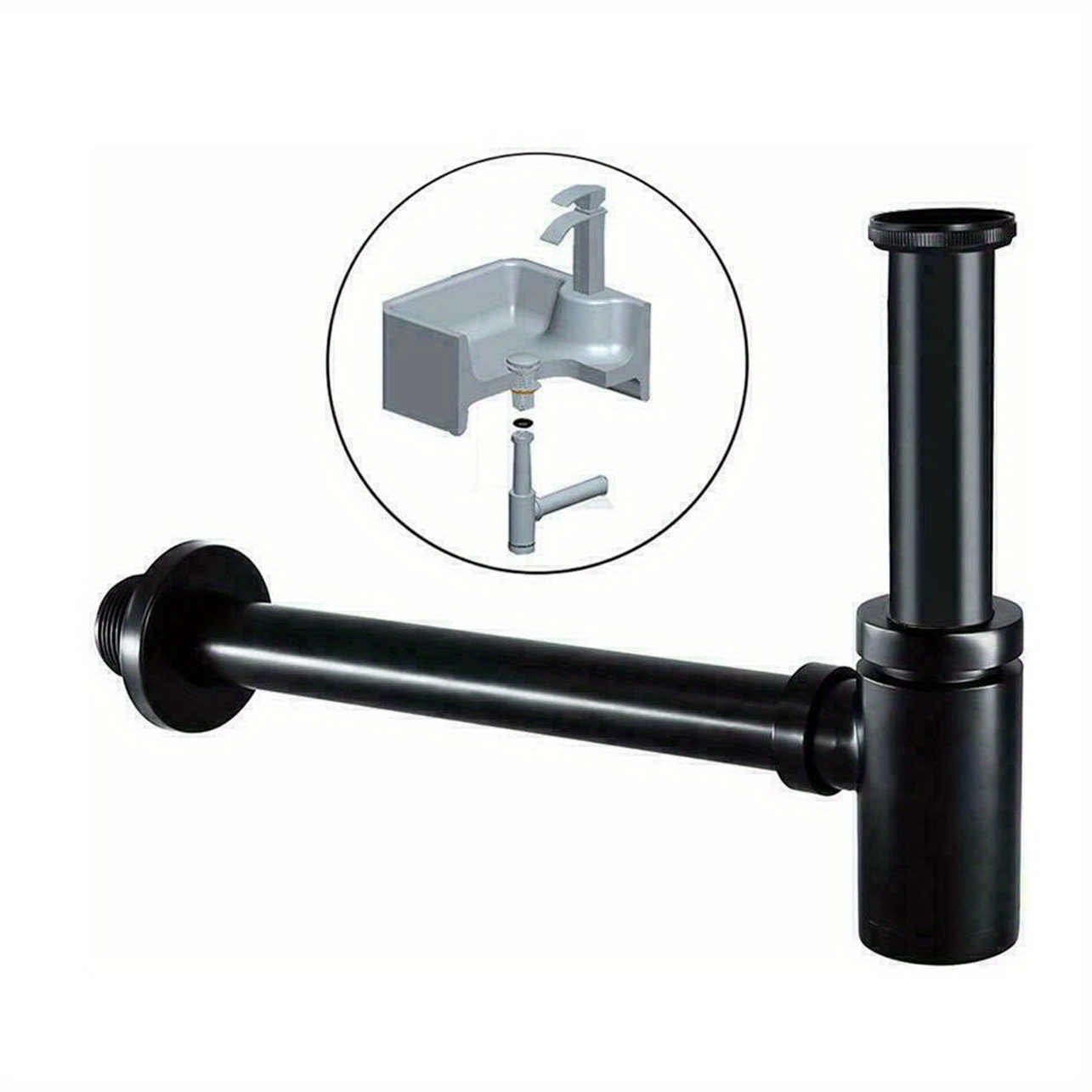 Desagües Tubo Flexible De 30 Cm Trampa Para Botellas De Lavabo Sifón Para  Fregadero De Baño De Latón Con Desagüe Emergente Negro O Cromado P TRAP  Desechos De Tuberías 230414 De 40,82 €