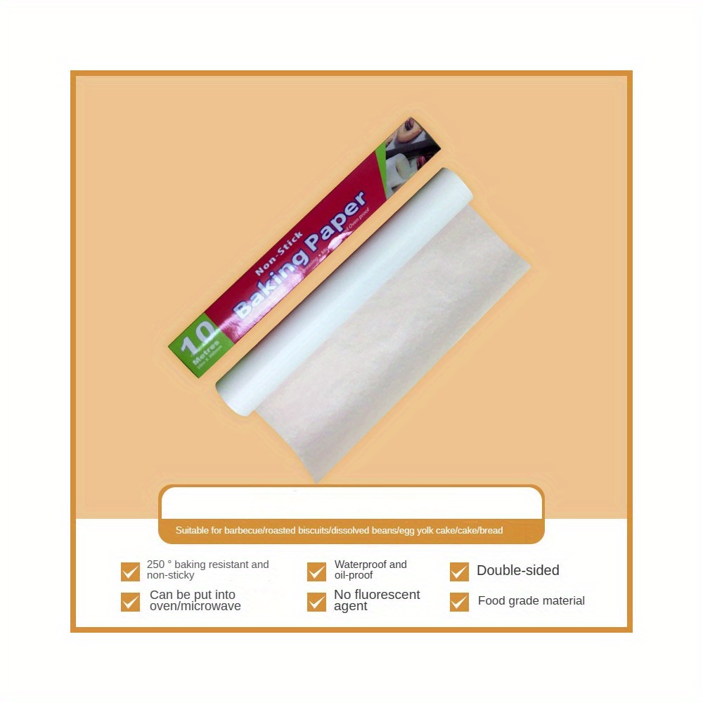 10M Baking Paper Barbecue Double-sided Silicone Oil Paper