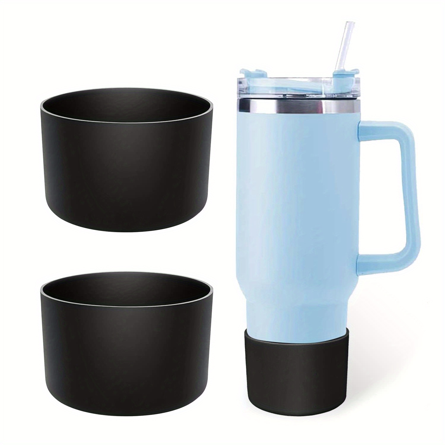 Non slip Silicone Cup Boot For Stanley Tumbler Hollow - Temu