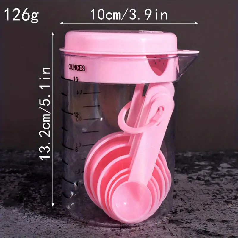 Measuring Spoon Measuring Cup Set, Milk Powder Spoon Plastic With Graduated  Baking Coffee Kitchen Measuring Spoon Baking Tool Combination - Temu