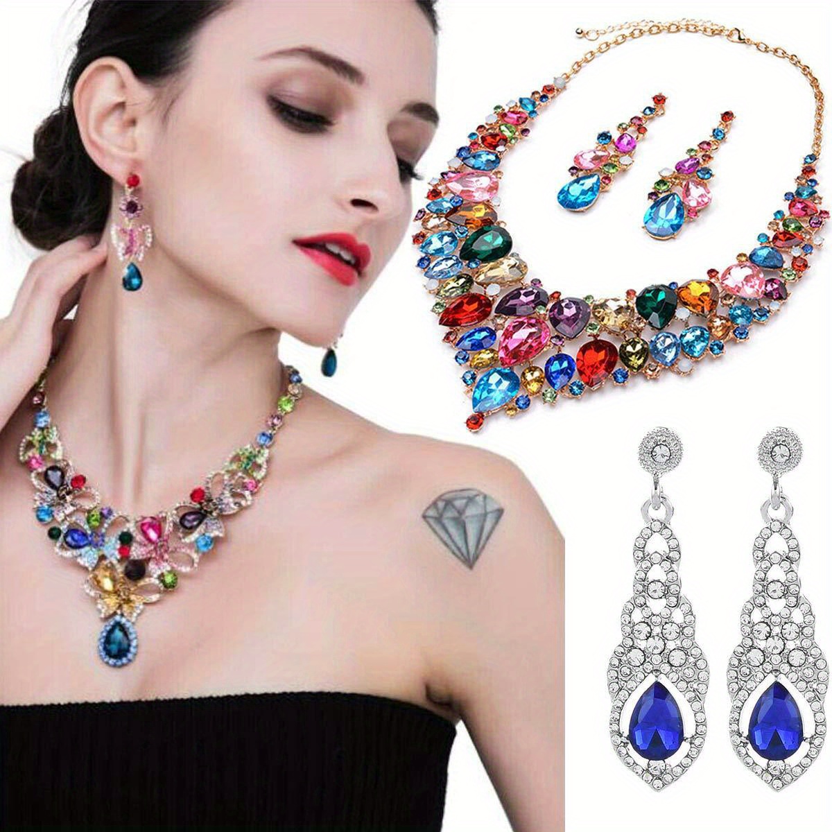 30pcs colorful teardrop   ideal accessories for necklace bracelet keychain jewelry making details 4