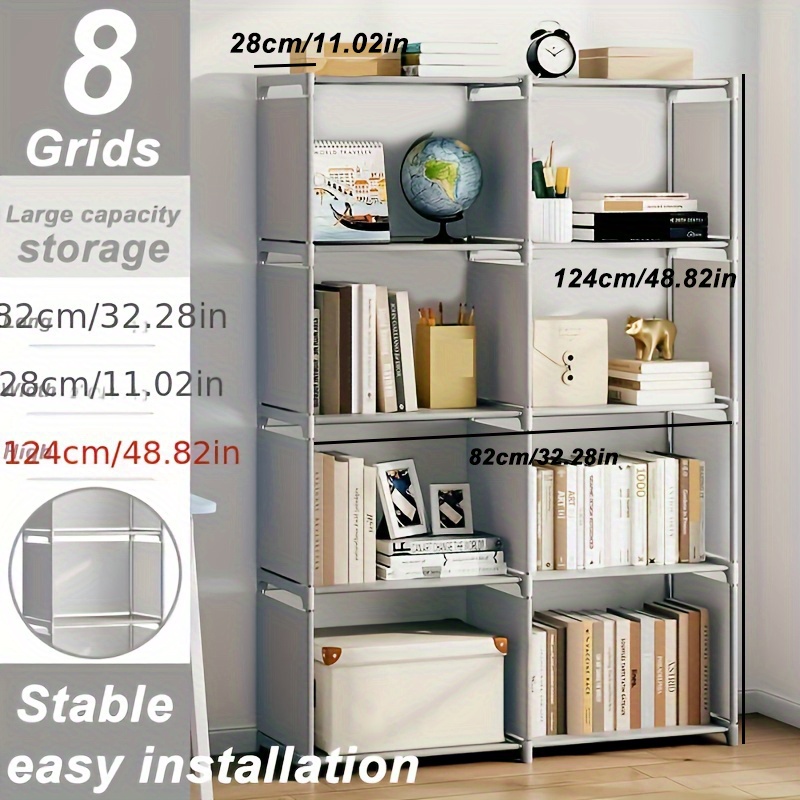 5 6 Layers Bookshelves Combined Storage Racks Vertical Temu