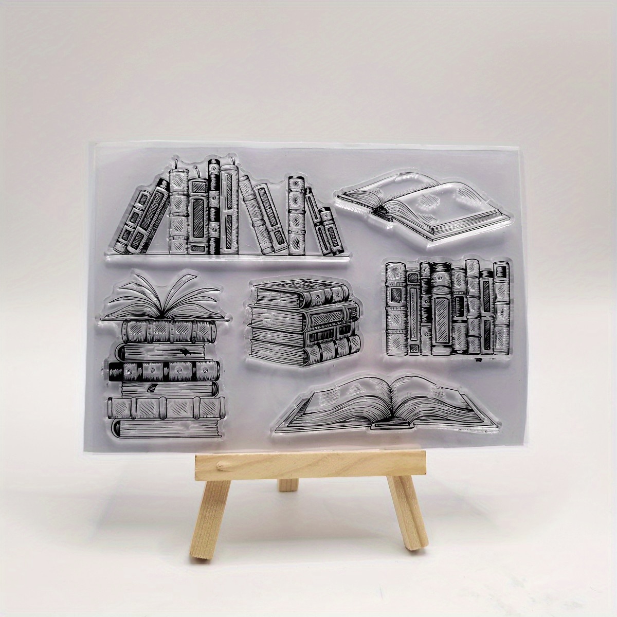 1pc Book Transparent Stamp