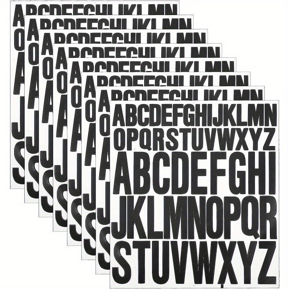 8 Letras Autoadhesivas Pegatinas Alfabeto Grandes 2 5 × 5 - Temu