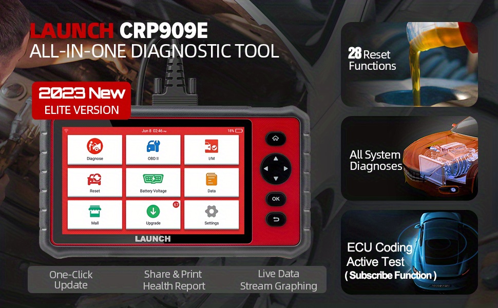 X431 Crp Full System Car Diagnostic Tool Airbag Sas Tpms Epb Immo