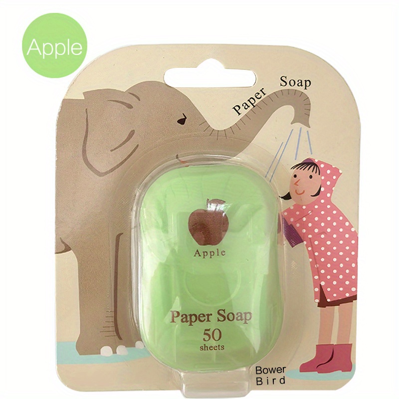 paper soap便携香皂片吸卡纸香皂6色6味50片一次性洗手旅行皂 商品详情 7