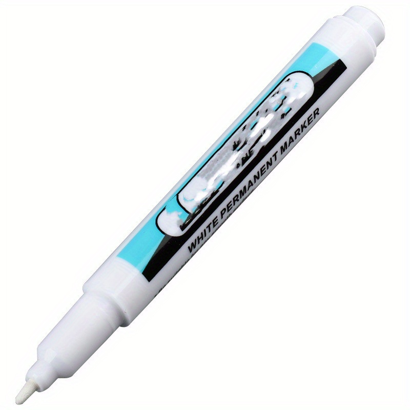 1pc White Marker Pen, Water-based Full White Highlighter Pen, 1.0mm Small  Tip, Waterproof, Special Waterproof For Woodworking Art Painting